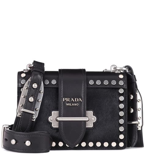 prada cahier shoulder bag black.